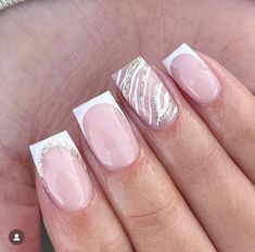 Classy Christmas Nails Square, Classy Vacation Nails, Biab Nails, Holiday Acrylic Nails, Zebra Nails, Lilac Nails, Pink Gel Nails, French Tip Acrylic Nails