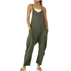 Product Description: Season:Four Seasons Gender:Womens Occasion:Daily,casual Material:Polyester Pattern Type:Solid Decoration:Pockets Style:Casual,Fashion,Comfortable Length:Long Fit:Fits ture to size Thickness:Standard How to wash:Hand wash Cold,Hang or Line Dry What you get:1PC Women Jumpsuit Size:S Bust:95cm/37.40'' Hip:117cm/46.06'' Length:138cm/54.33'' Size:M Bust:100cm/39.37'' Hip:122cm/48.03'' Length:139cm/54.72'' Size:L Bust:105cm/41.34'' Hip:127cm/50.00'' Length:140cm/55.12'' Size:XL Bu Zipper Jumpsuit, Womens Jumpsuits Casual, Long Pant Jumpsuit, Straps Jumpsuit, Overalls Outfit, Jumpsuit Casual, Pocket Jumpsuit, Wide Leg Romper, Loose Jumpsuit