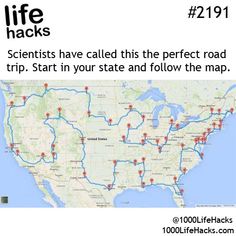 a map with the words who else? on it and an image of a car driving down