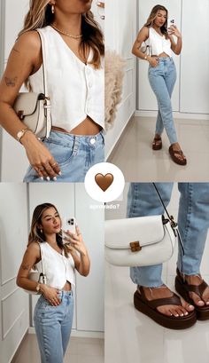 Outfit Primavera, Elegante Casual, Looks Chic, Summer Fashion Outfits, Looks Style, Outfits Casuales, Cute Casual Outfits, Look Fashion, Classy Outfits