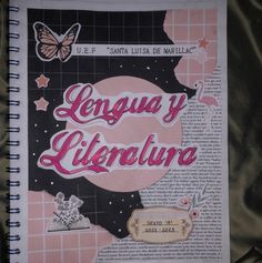 a book with the words lengua y libera written on it