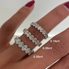 Eternity Band Oval Diamond, Eternity Bands Stacked, Oval Shape Wedding Band, Oval Stone Wedding Band, Wedding Ring Eternity Band, Small Oval Eternity Band, Oval Diamond Infinity Band, Cool Diamond Rings, Statement Wedding Band