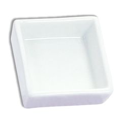 a white square bowl on a white background