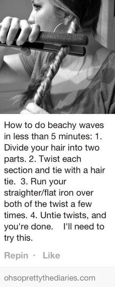 This doesn't work. According to the original blogger, you must braid the lock of hair first, and even then, you'll get fairly inconsistent results. Hair Color Pastel, Easy Hair Updos, Latest Short Hairstyles, Hair Locks, Beachy Waves, Penteado Cabelo Curto, Pastel Hair, Quick Hairstyles, Hair Stuff