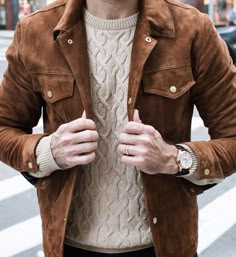 Men Shoes Aesthetic, Shoes Aesthetic, Mens Fashion Smart, Faux Leather Biker Jacket, Mens Fashion Rugged, Brown Suede Jacket, Mens Winter, Casual Stylish