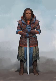 ArtStation - 27, Stepan Alekseev Woman In Armor, Portrait Album, Dungeons And Dragons Art, Dragons Art, Female Knight, Women Warriors, Great Western, Warrior Women