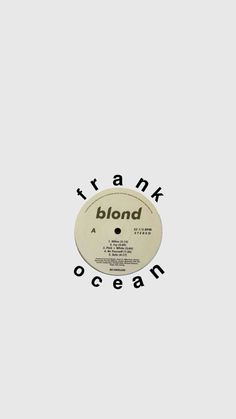 the label for frank ocean's album