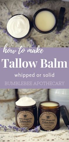 Whipped Tallow Balm, Whipped Tallow, Skincare Recipes