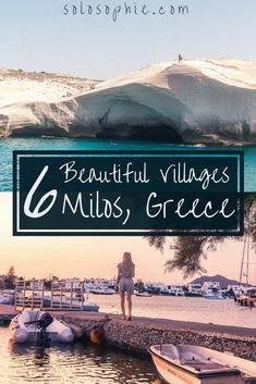 the beautiful village of miss, greece with text overlaying it that says beautiful villages