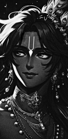 Krishna Ji Aesthetic Wallpaper, Krishna Black Wallpaper, Krishna Images Drawing, Krishna Aesthetic Images, Krishna Ji Sketch, Hinduism Aesthetic, Lord Krishna Drawing, Radha Krishna Sketch