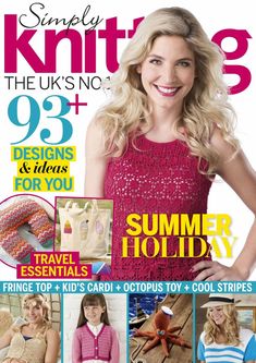 the cover of simply knitting magazine