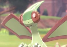 a close up of a very cute looking pokemon