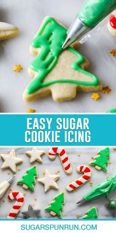 an easy sugar cookie icing recipe for christmas cookies