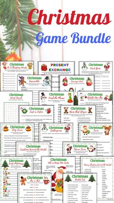 Christmas game bundle Christmas Sleepovers, Virtual Party Games, Multiplication Squares, Party Games Christmas, Fun Holiday Games, Christmas Gift Exchange Games, Christmas Gift Games, Christmas Party Activities, Office Party Games