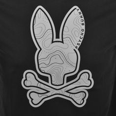 Psycho Bunny Abbott Short Sleeve Logo T Shirt In Black A classic jersey t shirt with a ribbed crew neckline and short sleeves. The large signature graphic Psycho Bunny logo is printed on the centre of the chest in grey. The signature Psycho Bunny pinch tag logo is woven into the left side seam above the hem in navy and white. Top stitch detail on all the seams in black. 100% Pima Cotton Logo T, Designer Clothes For Men, Graphic Designs, Logo T Shirt, All Brands, Pima Cotton, Jersey T Shirt, White Top