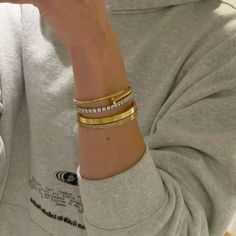 Styling Cartier Bracelet, Gold Tennis Bracelet Stack, Tennis Bracelet Stack Cartier, Cartier Love Diamond Bracelet, Bracelet Stack Tennis Bracelet, Cartier Nail Bracelet Stack, Tennis Bracelet And Cartier Love, Cartier Tennis Bracelet, Cartier Bracelet Stack Ideas