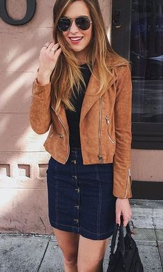 Tan Suede Moto Jacket, Brown Moto Jacket, Suede Moto Jacket, Suede Fringe Jacket, Tan Jacket, Brown Suede Jacket, Rock Chic, Checked Blazer, Fringe Jacket