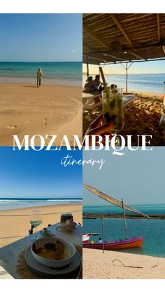 there is a collage of pictures with the words moz ambique