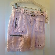 New Johnny Was Pete & Greta Cargo Skirt. Cargo Mini Skirt With Belt & Loops. The Skirt Has Front Zipper & Button Closure. Boho Luxe. Willing To Accept Reasonable Offers Size-2 Skirt Cargo, White Tennis Skirt, Scalloped Skirt, Cargo Mini Skirt, Skirt With Belt, Skirt Y2k, Grey Tie Dye, Grey Tie, Boho Luxe