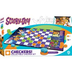 Scooby-Doo! Checkers Board Game Board Game Scooby Doo Toys, Disney Board Games, Checkers Board Game, The Mystery Machine, Checkers Board, Scooby Doo Mystery Inc, Checkers Game, Mystery Machine, Family Boards