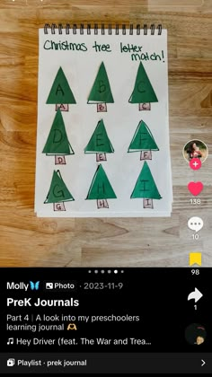 christmas tree matching activity for kids to learn the letter s and how to use it