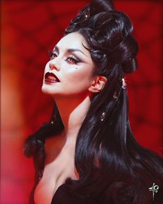 Dark Red Lips, Halloween Beauty, Romantic Goth, Goth Makeup, Vanessa Hudgens, Celebrity Makeup