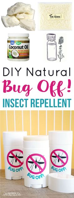 Make your own DIY Bug Off! Natural Insect Repellent Sticks - Happiness is Homemade Bug Off, Insect Spray, Happiness Is Homemade, Natural Insect Repellant, Homemade Remedies, Natural Diy, Insect Repellent, Essential Oil Recipes