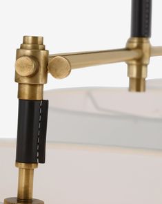 a close up view of the handles on a bed