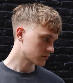 Men’s Blonde Short Hair, Blonde Taper Fade Men, Taper Fade Haircut Blonde Men, Blonde Fade Men, Straight Hairstyles Men Blonde, Men Haircut Taper Fade, Messy French Crop Haircut Men, Blonde Man Hairstyle, Low Taper Blonde Hair