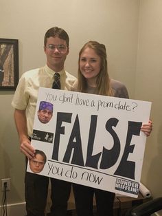 a man and woman holding up a sign that reads false you do know what they are doing