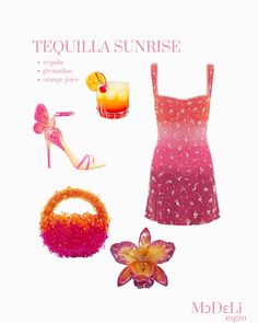 21st Outfits Birthdays, Cocktail Inspired Outfits, Tequila Sunset Outfit, Cocktail Theme Outfits, Cocktail Halloween Costumes, Tequila Halloween Costume, Drink Halloween Costumes, Drink Costumes Alcoholic, Margarita Outfit