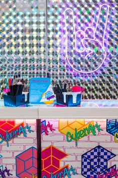 colorful-corporate-event Business Anniversary Ideas, 90s Pop Art, Business Anniversary, Anniversary Ideas, Event Inspiration, Welcome To The Party