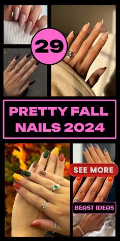 Fall Color French Tip Nails, Square Nail Designs Fall, Fall French Tip Nails Designs, October Nail Colors, Green And Orange Nails, Nails Ideas For Autumn, Pretty Fall Nails, Gel Nails Square, Fall Nails Ideas