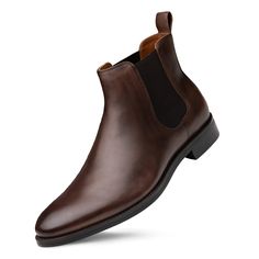 PRICES MAY VARY. THOUGHTFULLY DESIGNED - Dunross & Sons know style and appreciate comfort. Genuine suede ankle boots that elevate your first impression. These designer boots for men slip on with ease thanks to the twin elastic gore for a smooth, fitted feel, and a completed look. STEP INTO QUALITY - Our best-in-class approach to designing mens chelsea boots features only the finest materials and designed in California. These grey chelsea boots for men have premium soft suede uppers with a vegeta Ankle Boots For Men Work, Grey Chelsea Boots, Dress Boots For Men, Men Winter Shoes, Mens Chelsea Boots, Chelsea Boots For Men, Mens Brown Boots, Dark Brown Boots, Mens Dress Boots