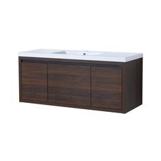 an image of a bathroom vanity with two sinks on the front and one drawer in the back