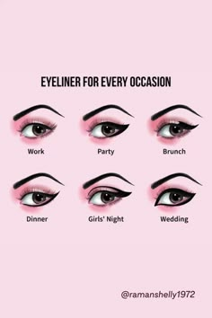 Beginners Eye Makeup, Eye Makeup Techniques, Beauty And Makeup, Makeup Tutorial Eyeliner, Quick Makeup