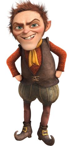 a cartoon character is standing with his hands in his pockets and smiling at the camera