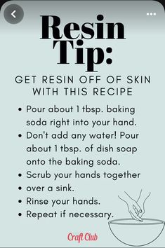 a recipe card with instructions for how to use the restin'tip on it