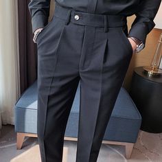 Men Casual Suit, Mens Summer Pants, Slim Fit Suit Pants, Groom Wedding Dress, Dress Pant Suit, Dress Men, Social Dresses, Office Pants, Wedding Dress Men