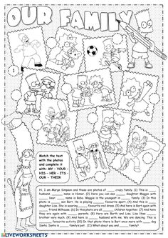 an activity sheet for children to learn how to make their own family pictures and words