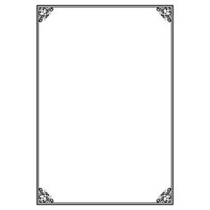 a black and white drawing of a square frame