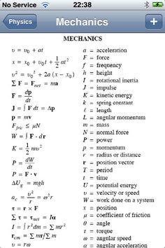 an iphone screen showing the mechanics and mechanics symbols for mechanicals, which are highlighted in this screenshot