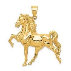 10k Yellow Gold Solid Open-Backed Equestrian Horse Necklace Charm Pendant 11.02 Grams. Purity: 10k, Finish: Polished, Length Of Item: 41 Mm, Feature: Solid, Manufacturing Process: Casted, Material: Primary: Gold, Width Of Item: 40.5 Mm, Themed, Color: Yellow Made In: Peru Horse Pendant, Gold Horse, Horse Necklace, Horses Pendant, Bow Jewelry, Yellow Gold Pendants, Jewelry Companies, Gold Chain Necklace, Black Bow