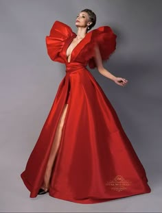 Luxury Red Gown With Fitted Bodice, Luxury Fitted Gown For Red Carpet, Luxury Fitted Red Carpet Dresses, Luxury Fitted Evening Dress For Red Carpet, Red V-neck Cocktail Gown, Chic Fitted Gown For Red Carpet, Chic Fitted Red Carpet Gown, Wedding Dress Websites, Tafetta Dress