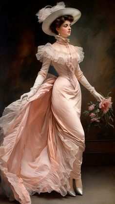 Era Victoria, Digital Art Work, Victorian Era Fashion, Victorian Paintings, Victorian Aesthetic, 1800s Fashion, 19th Century Fashion, فستان سهرة