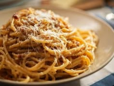 Bucatini Carbonara, Pasta Alla Carbonara, Geoffrey Zakarian, The Kitchen Food Network, Bucatini Pasta, Hidden Valley Ranch, Reuben Sandwich, Ranch Recipe, Carbonara Recipe