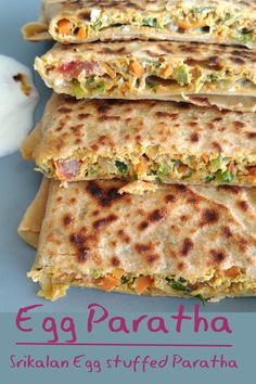 Srikalan Egg Stuffed Paratha Vegetarian Cookout Recipes, Vegetarian Cookout, Egg Paratha, Vegetable Masala, Stuffed Paratha, Cookout Recipes, Indian Flat Bread, Tempeh Recipes, Paratha Recipe