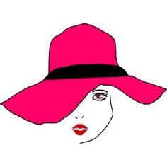 a woman's face wearing a pink hat