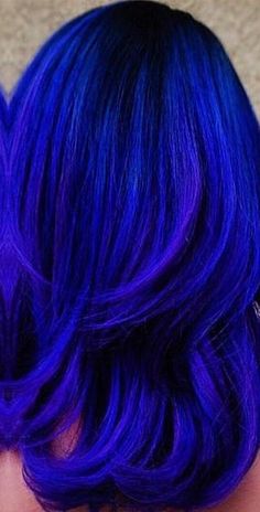 Royal Blue Ombre Hair, Cobalt Blue Hair Color, Deep Blue Hair Color, Cobalt Blue Hair, Sapphire Blue Hair, Vibrant Blue Hair, Sapphire Hair