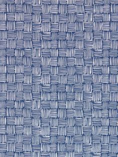 a blue and white basket weave pattern